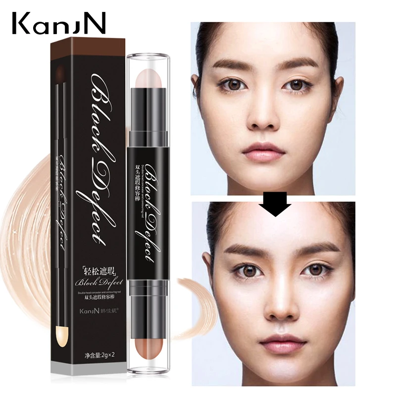 Консилер женский с двойной головкой контурирующий стержень основа для макияжа