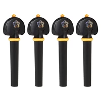 4pcs violin tuning pegs ebony hand carved tuning pegs for 34 44 violins instruments replacement