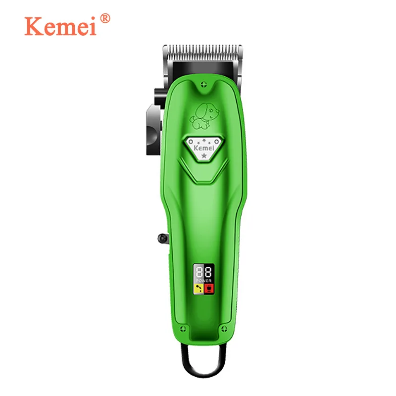 Kemei ЖК дисплей Аккумуляторный Профессиональный машинки для стрижки собак собаки