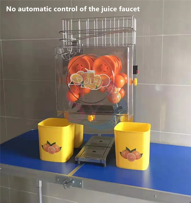 No faucet CG-B1 машина для извлечения фруктового сока из нержавеющей стали, промышленная автоматическая соковыжималка для апельсинового лимона, торговый автомат для отжима сока, 110 В/220 В - Цвет: No faucet