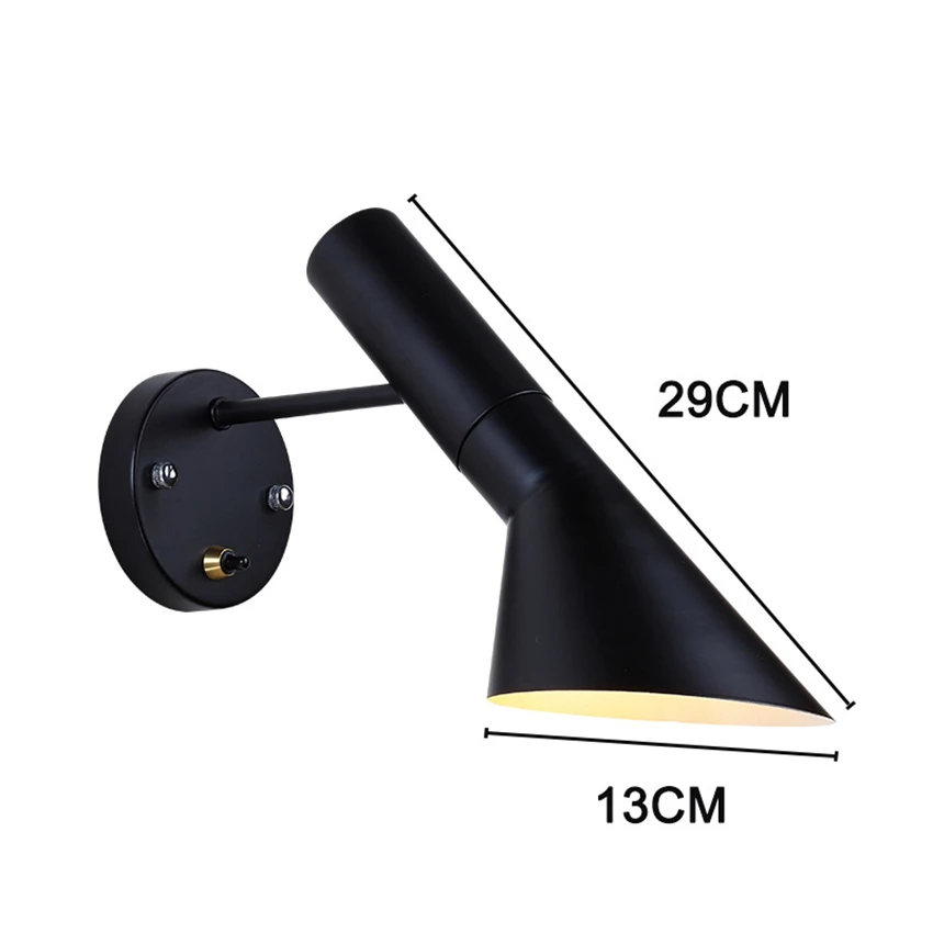 Современный светодиодный винтажный настенный светильник Arne Jacobsen деревянный как