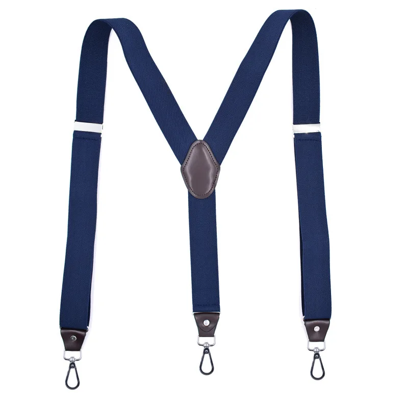 

Hook Buckle Fashion Suspenders Stretchy Wide Elastic Men Pliers Women Braces JL