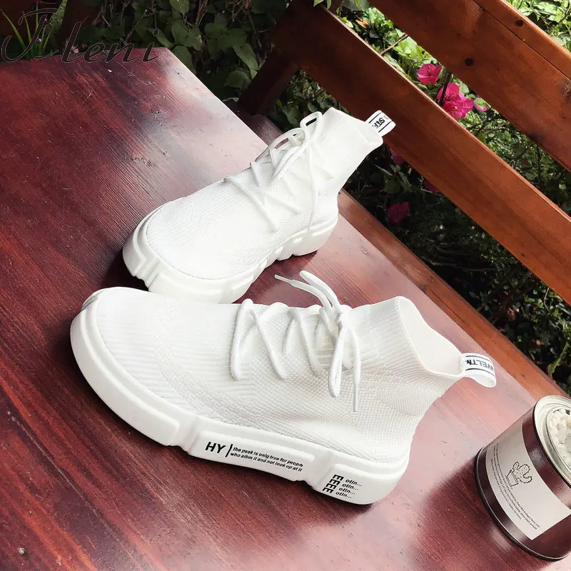2019 Женская белая спортивная обувь женские летние носки кроссовки здоровье на