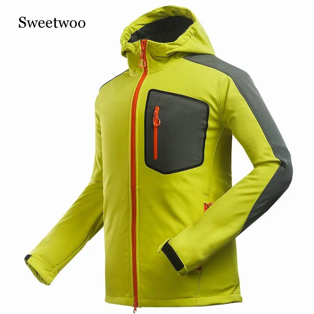 2019 Мужские осенне зимние флисовые Soft Shell походная куртка спортивная для катания