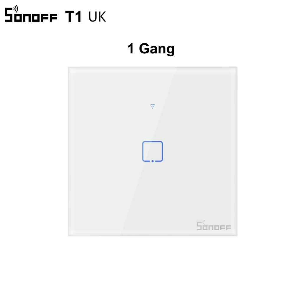 T1 UK 1C Sonoff T1 ЕС США Великобритания умный Wifi настенный выключатель света сенсорный/WiFi/RF/APP пульт дистанционного управления умный дом настенный сенсорный переключатель с Alexa Google Home T2 - Комплект: T1 UK 1C