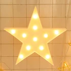 Ночной светильник в форме звезды, любви, светодиодный Домашний Светильник для свадьбы, вечеринки, дня рождения, креативный 3D светильник, праздничное украшение, атмосферная лампа