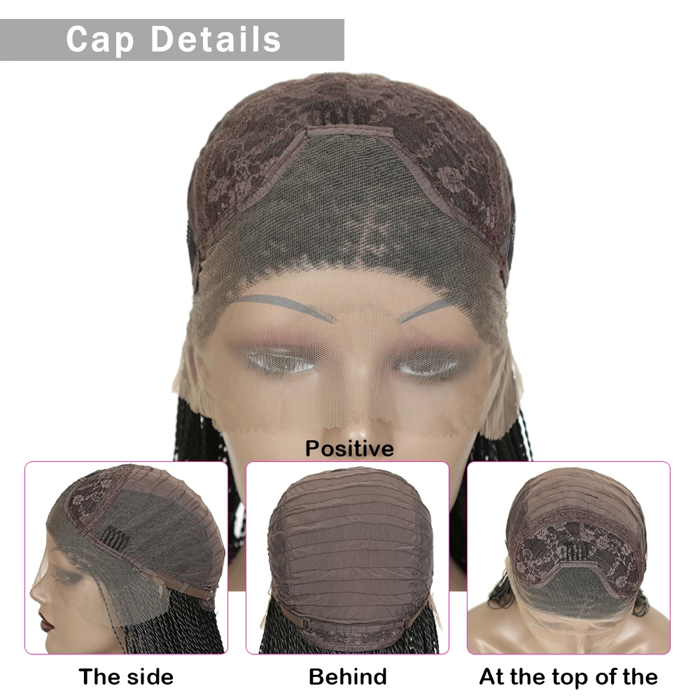 Длинные плетеные косички синтетические передние парики термостойкие волосы