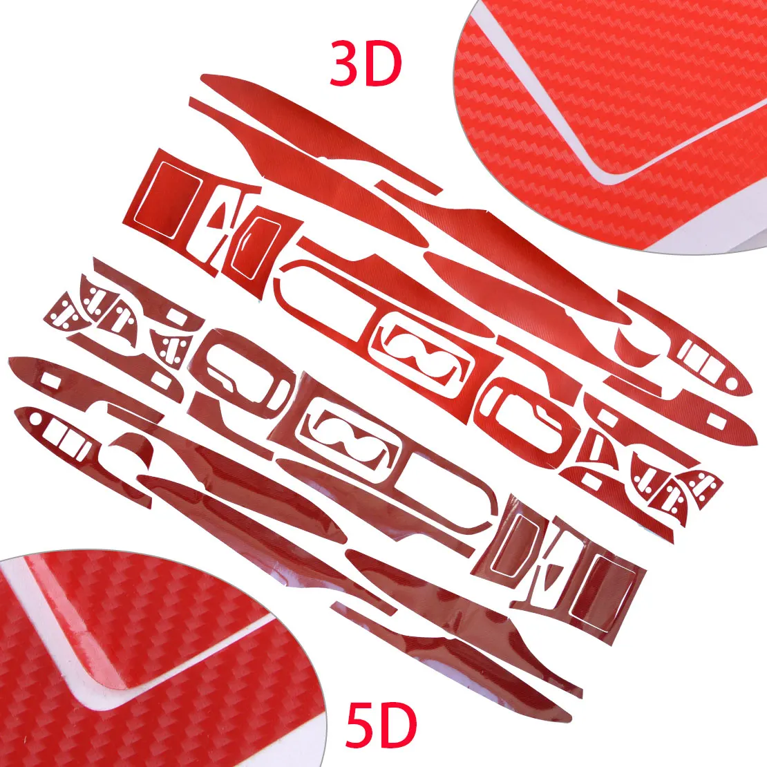 

21 шт. салонные инструменты для дверцы консоль декоративная крышка Стикеры отделка комплект подходит для Cadillac ATS-L 2014 2015 2016 2017 2018