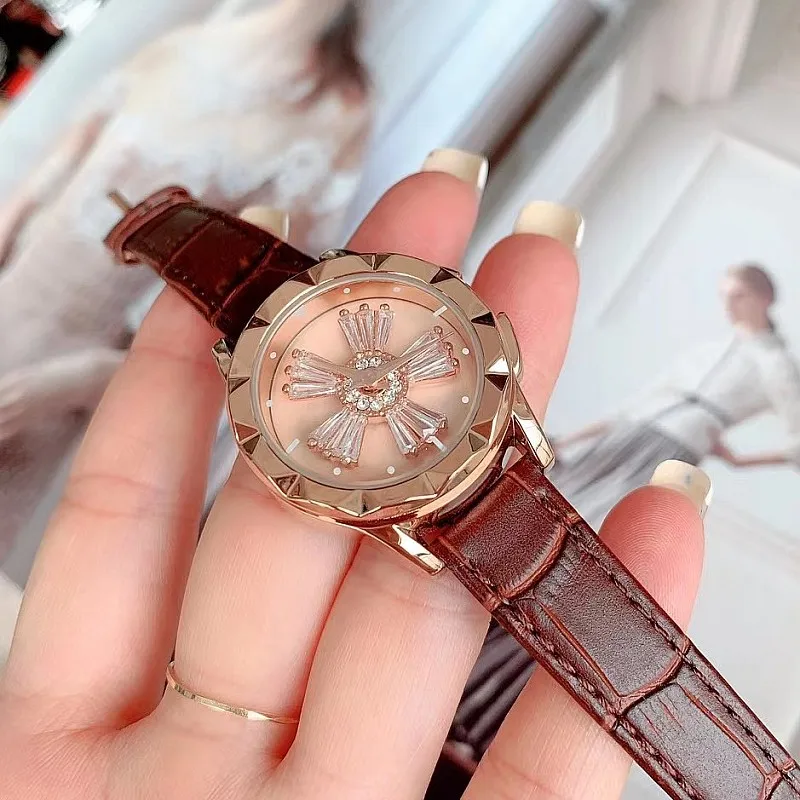 Luxury Women Watch Waterproof New Rotating Dial Ladies Watch Fashion Diamond Quartz Watches for Women Clock Relogio Femino