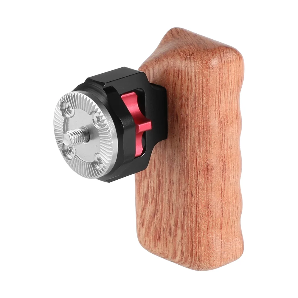 

CAMVATE Rose Wooden Left Handgrip With M6 Threaded ARRI Rosette Connection For DV Video Cage(RED Camera,Red Rig,DSLR Camera Rig)