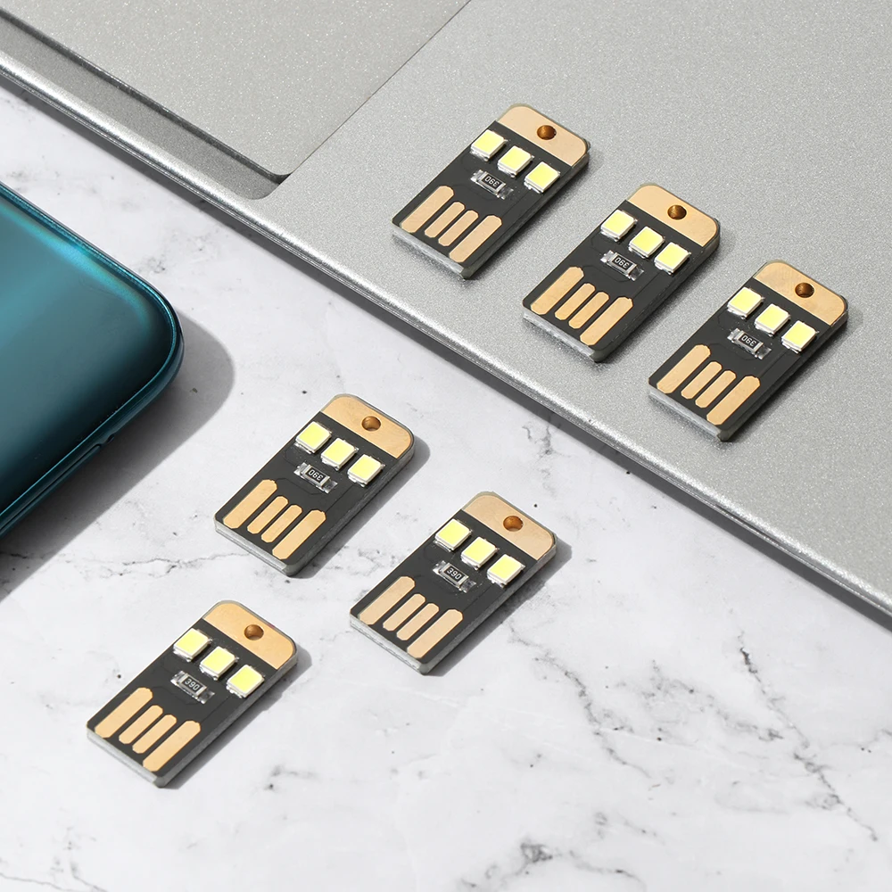 6 шт мини USB Мощность светодиодный светильник Ночной туристическое снаряжение