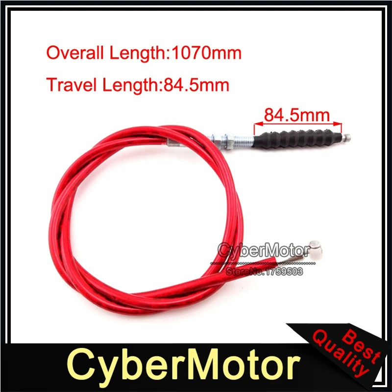 Рычаг тормозной ручки красный сцепление дроссельной заслонки кабель для 50cc 90cc