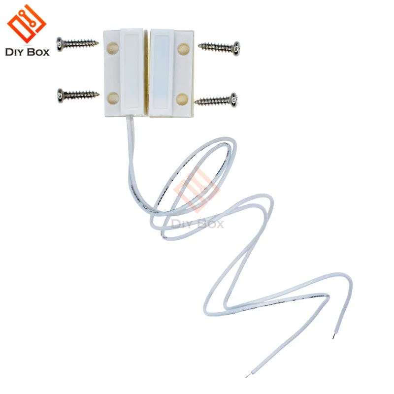 10Pair White MC-38 MC38 Wired Door Window Sensor Magnetic Switch Home Alarm System ABS With Screws | Безопасность и защита