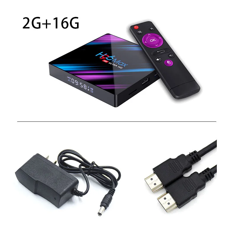 2G 16G Set top TV Box 4G DDR3 USB 3,0 Bluetooth 4,0 Android 9,0 9 оs 4K 4096x2160 H96 Смарт пятиядерный ГП Mali-450 RK3318 GPU 2,4 г/5G - Цвет: 2G 16G