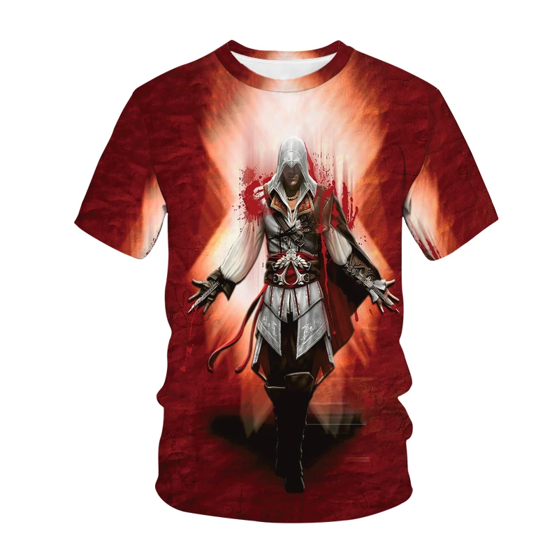 

Summer Men Women Fashion Casual T-shirt Assassins Creed Print Streetwear short sleeveAssassins Creed Valhalla 3D Print T-Shirt