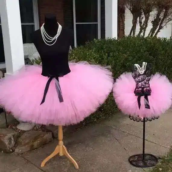 

Extremely Full Solid Pink Tutu Skirt Great for Mommy and Me Maternity Tutus Skirt Bridal and Bachelorette Party Customize Color