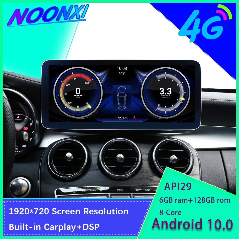 

Tesla Screen Android Car Radio Stereo For Mecerdes Benz C GLC CLS 2014-2017 Car Multimedia Player GPS Navigation 2 Din Head Unit