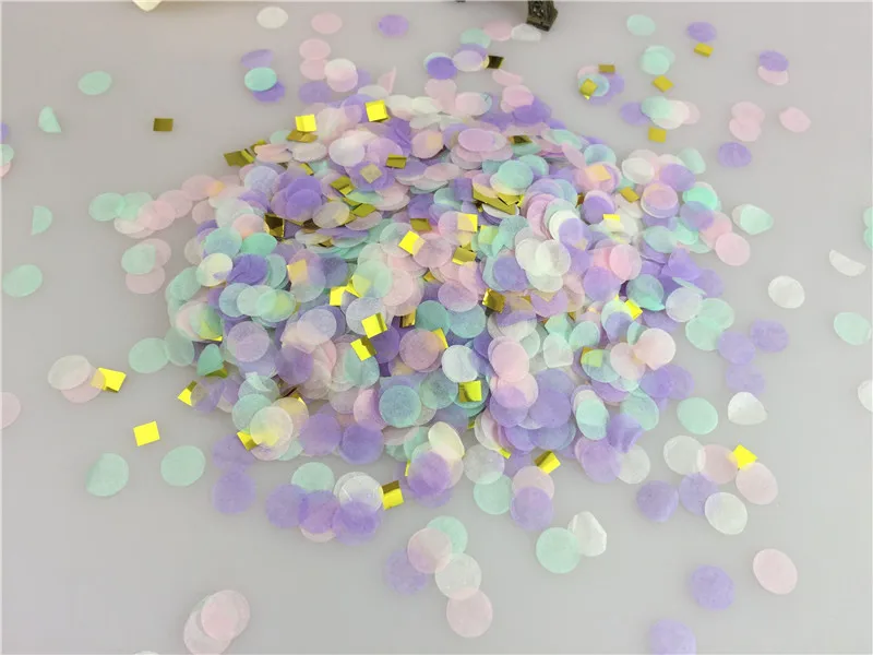 

10 г 1 см Разноцветные круглые бумажные салфетки воздушный шар "Конфетти" свадебные бумажные украшения для детского дня рождения