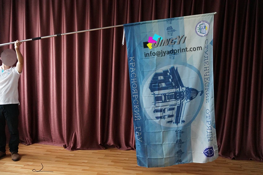 Телескопический большой 2 м ручной флагшток для групповой или командной