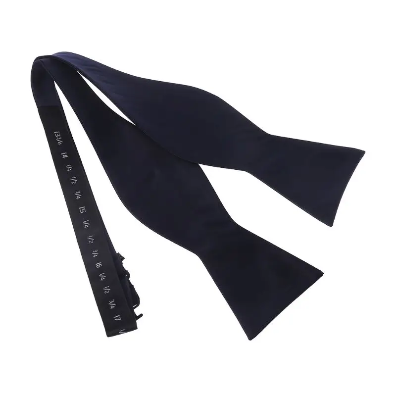 

Men Fashion Tie Self Bowtie Adjustable Business Wedding Solid Color Gourd Tie 2XPC