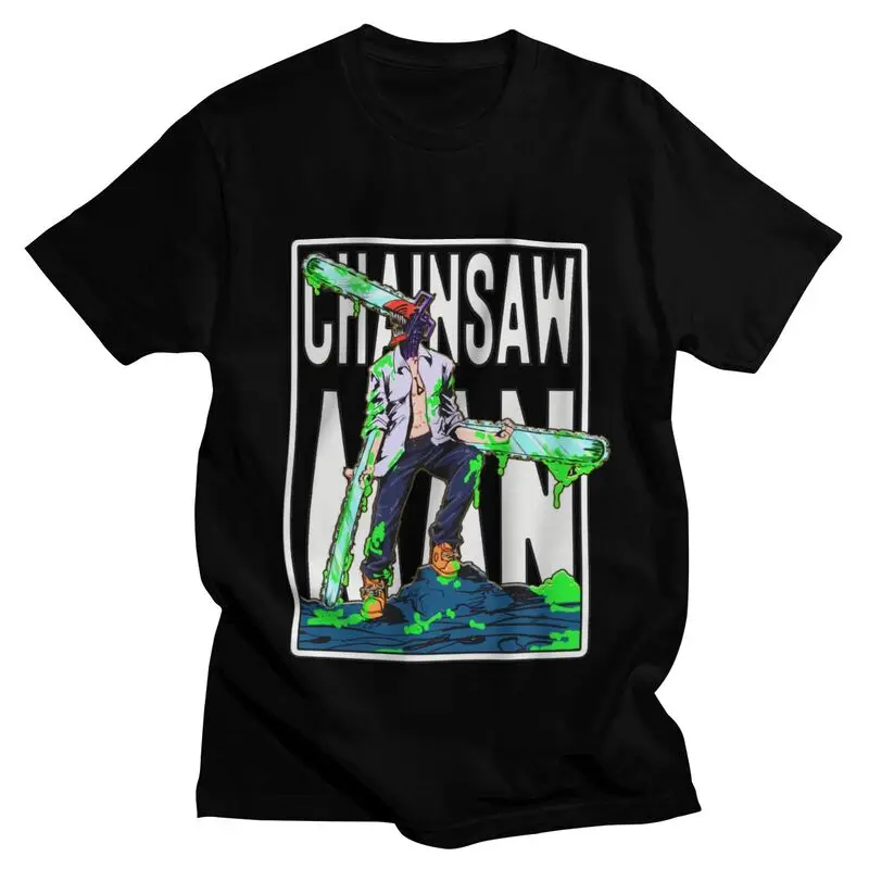

Male Warrior Denji Denji Chainsaw Man T Shirts Short Sleeves Cotton Tshirts Streetwear T-shirt Harajuku Japan Manga Tee Apparel