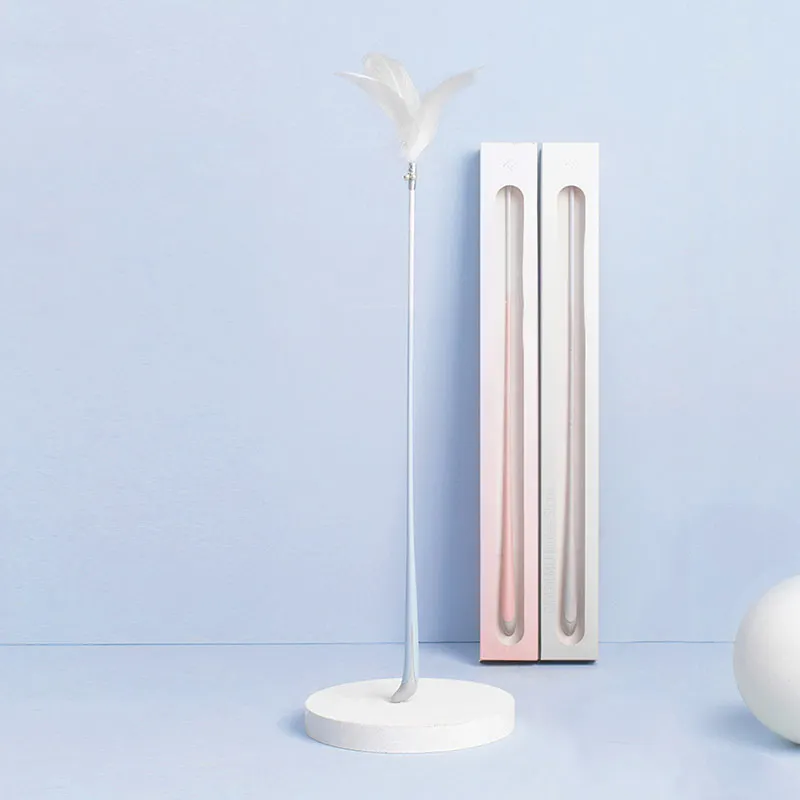 Xiaomi Mijia пушистый хвост фламинго игрушка для кошек повязка на голову с перьями