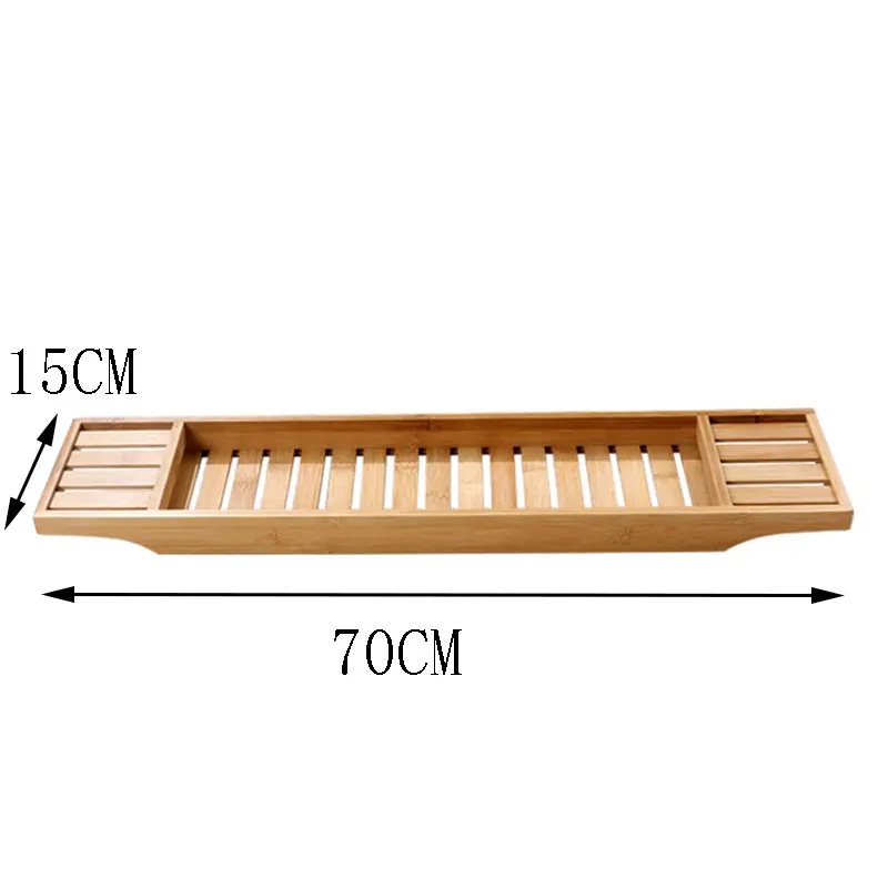

Bamboo Bath Tray Soaking Sink Shelf Shower Bath Tray Bathtub Relaxing Spa Storage Table Baignoire Bath Rack EH60BT