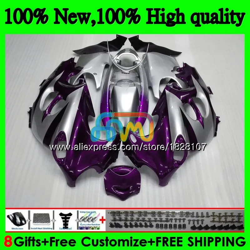 Корпус для SUZUKI KATANA GSXF фиолетовый серый 600 750 1998 1999 2000 2001 33BS.102 GSX750F GSXF750 GSXF600 98 99 00 01 02