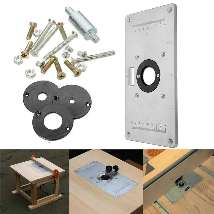 Универсальный алюминиевый фрезерный стол 700C вставная пластина с 4 шт. фрезерные