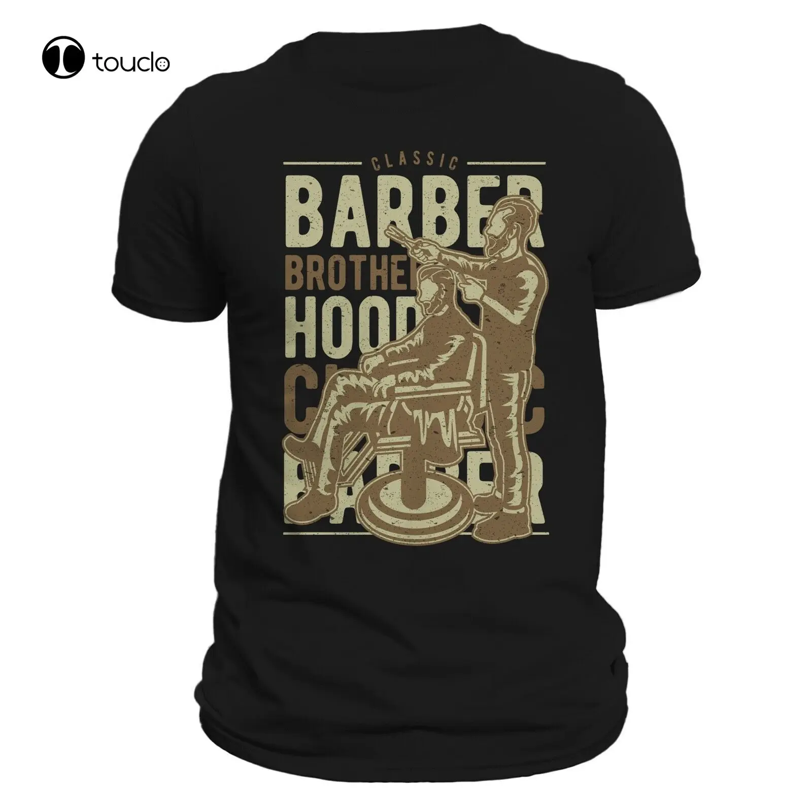 

Barber Brotherhood Classic Barber Men'S T-Shirt Custom Aldult Teen Unisex Digital Printing Fashion Funny New Xs-5Xl