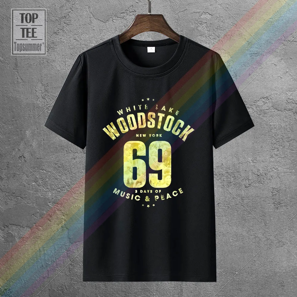 

Woodstock White Lake 69 Licensed Adult T Shirt