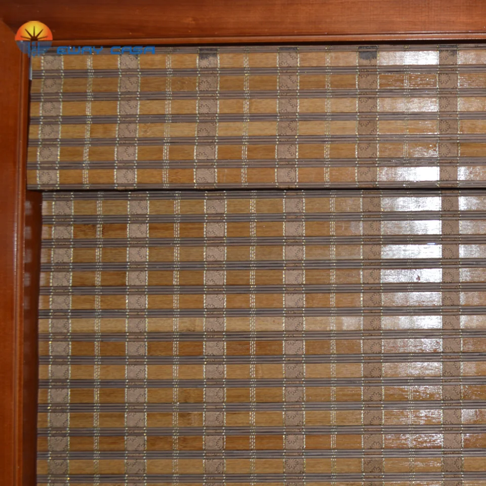 Бамбуковые жалюзи для дома Затемненные бамбуковые шторы в римском стиле с