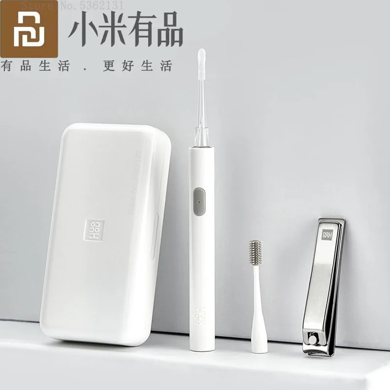 

Youpin Portable Ear Wax Cleaner Nail Clipper Set Rechargeable Swabs Pick Remover Ear Pick Cleaner With Storage Box