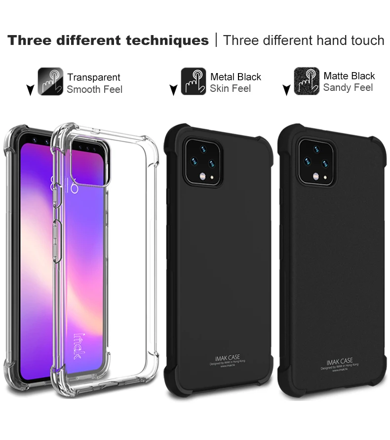 Чехол для Google Pixel 4 Pixel4 XL IMAK Ударопрочный Мягкий чехол для Google Pixel 4 XL