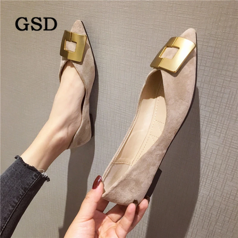 Туфли женские ручной работы из флока элегантные брендовые удобные туфли на