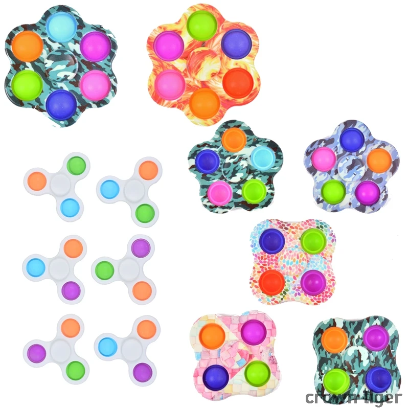 

pops bubble its fidget simple dimple spinner anti stress relief anxiety sensory toy finger push bubble for women men children