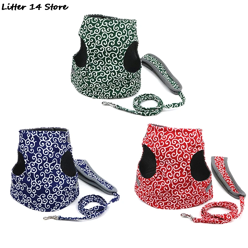 

Альпинистская веревка поводок для прогулок, спасательные доказательства Мягкий регулируемый сбруя-жилет для кошек, легко Управление дышащ...