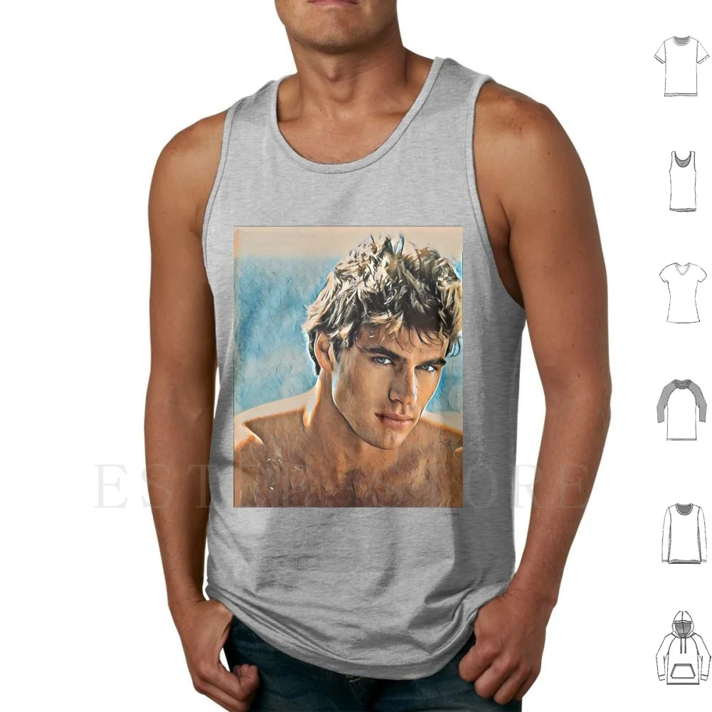 

Jon Erik Tank Tops Vest Cotton Hexum Norway Male Modrl