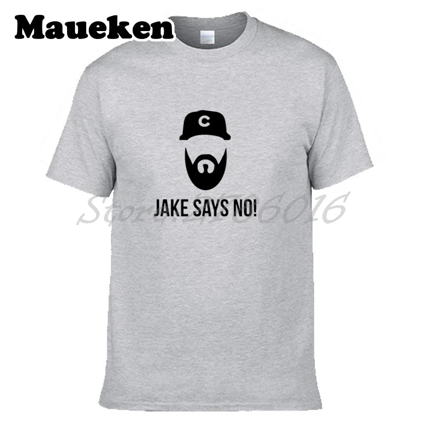 

Men Jake Arrieta #49 No Hitter Jake Says T-shirt Clothes T Shirt Men's for fans gift o-neck tee W17082813