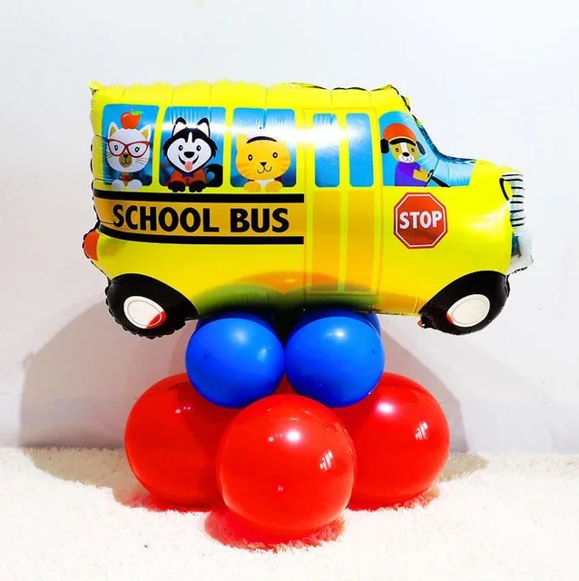 Car Ballons Truck Train airplane Foil Balloon police Globos Gift Happy Birthday Boyss Party Decorations Favor Kids car car balls - Цвет: 1pc