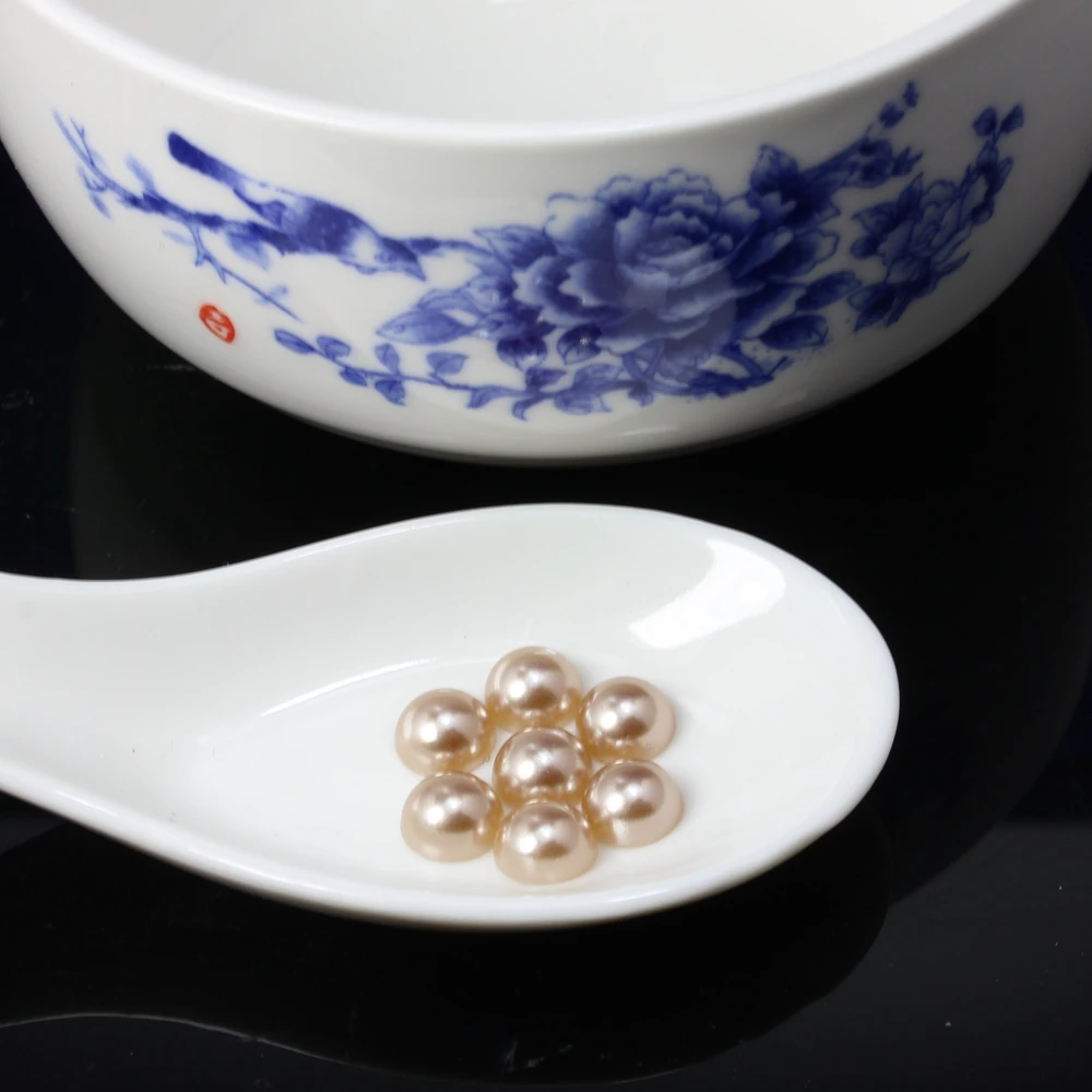 Хрустальный замок Simicircle Flatback жемчуг 4 мм 5 6 8 одежда Бусины пластиковые горячей