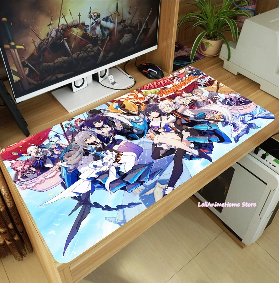 Коврик для мыши Honkai Impact 3 утолщенный игровой коврик ноутбука и ПК Настольный