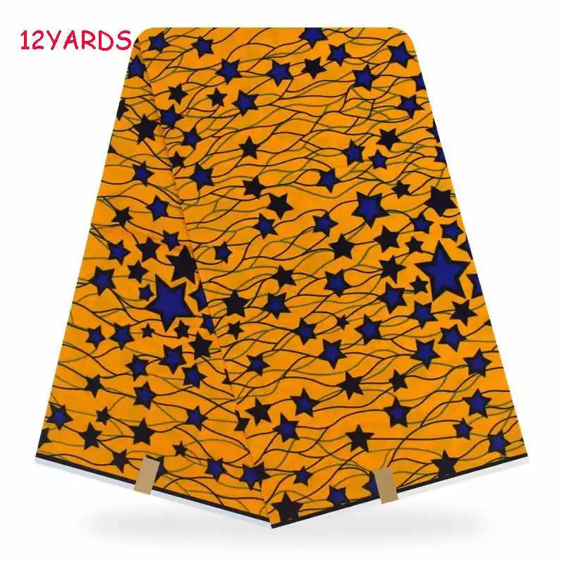 as picture Горячая распродажа! Kente восковая ткань настоящий мягкий воск хлопок африканская восковая печать ткани 12 ярдов голландский воск стиль для шитья - Цвет: as picture