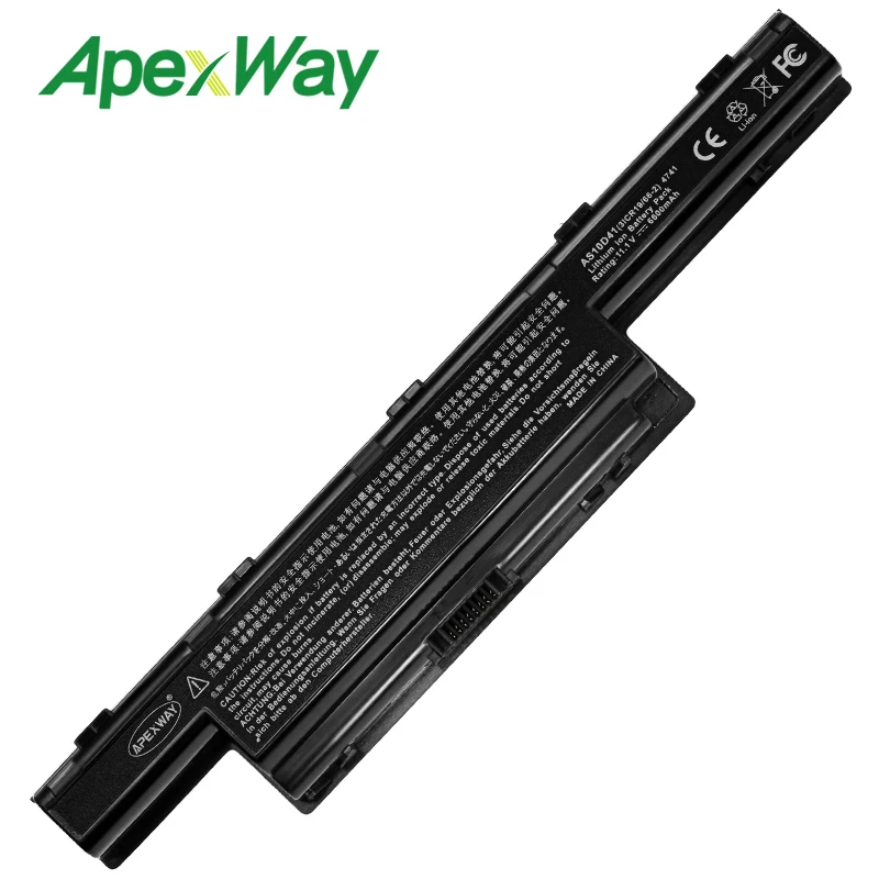 ApexWay Батарея для Acer TravelMate 4370 4740 4750 5335 5340 5344 5360 5542 5735 5740 5742 5744 5760 6495 6595 7340 7740 7750|battery for