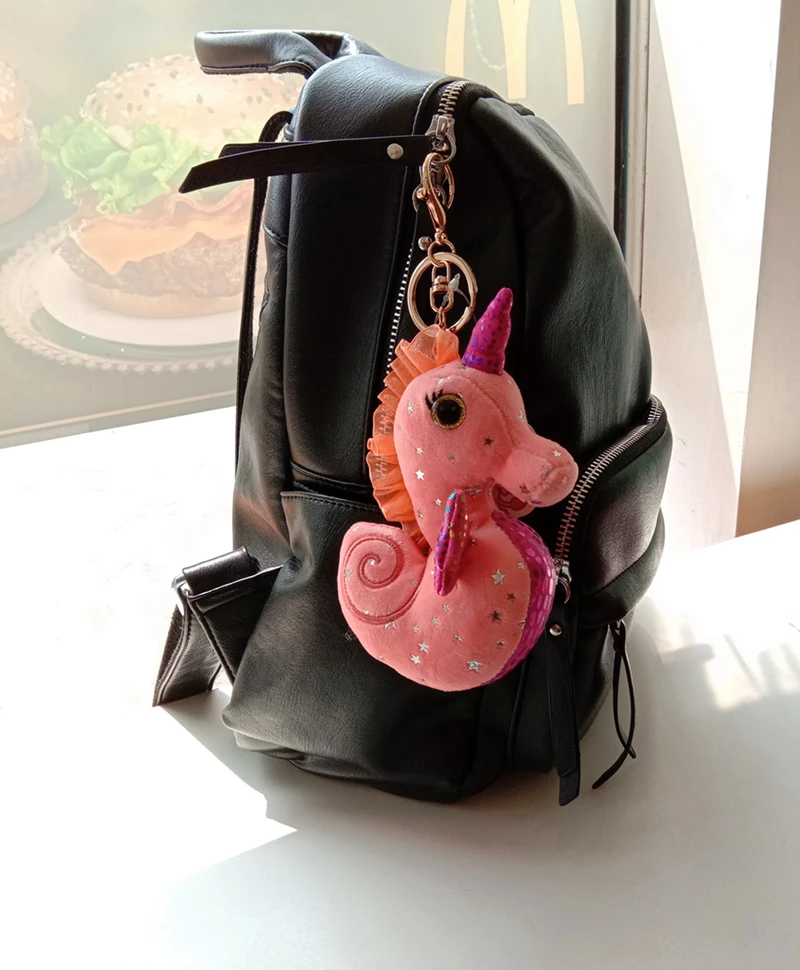 Милая пушистая Морская звезда морской конек плюшевая игрушка брелок мультфильм