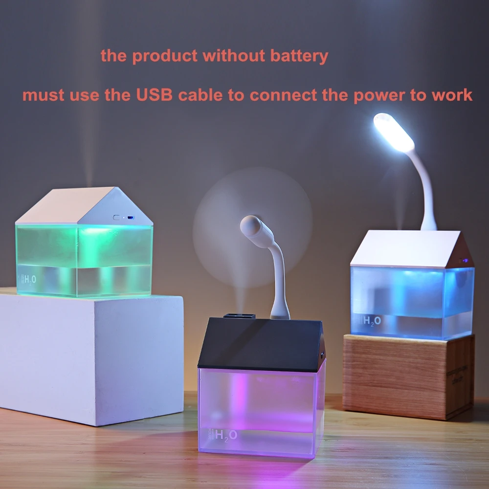 

3 In 1 USB House Humidifier 250ml Ultrasonic Air Mist Maker Portable Aroma Essential Oil Diffuser Color Night Lamp Humidificador
