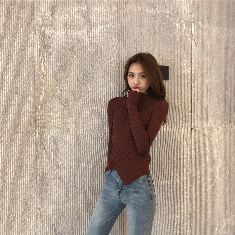 

Article will firm offers cultivate one's morality show thin irregular pit knit female pure color render unlined upper garment