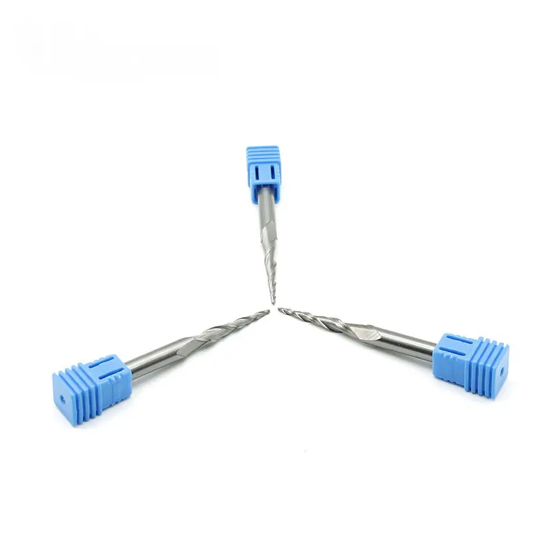 

Алюминиевый сплав медь Дерево акрил резьба 2 канавки твердосплавная сферическая Концевая фреза 30 ° коническая торцевая фреза