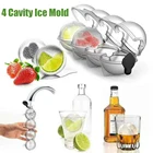 4 шт., многоразовая форма для изготовления шариков из льда