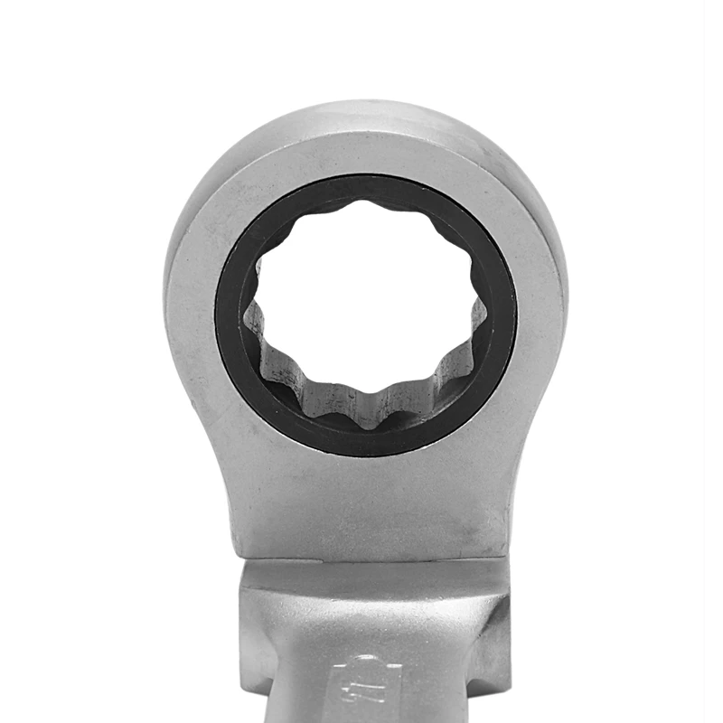 

1PC Flexible Head Ratchet Metric Spanner Open End And Ring Wrenches Tool 27mm